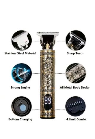 Rasoio Professionale con Design in Metallo