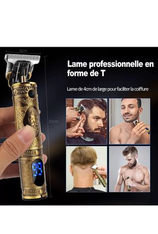 Rasoio Professionale con Design in Metallo