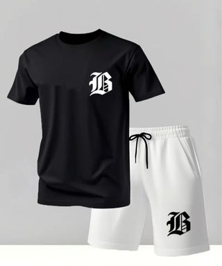 Chándal Deportivo Negro y blanco