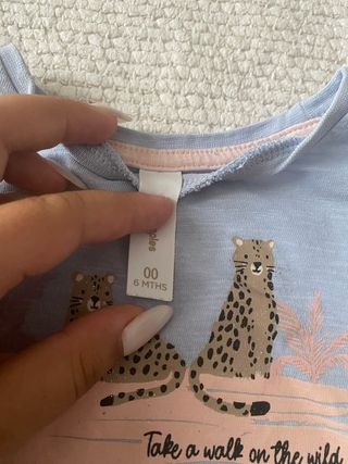 Maglietta bimba 68cm - Leopardo