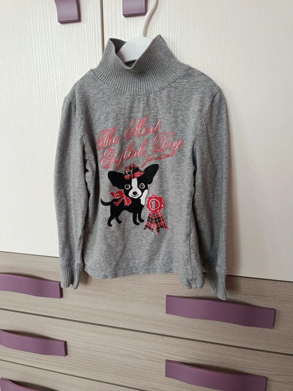 Maglia a righe + gonna bimba 5/6 anni