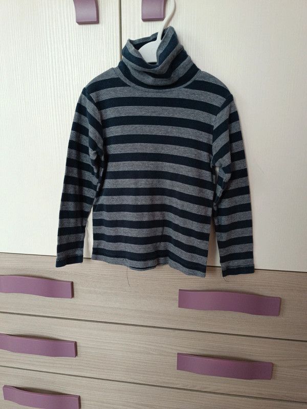 Maglia a righe + gonna bimba 5/6 anni