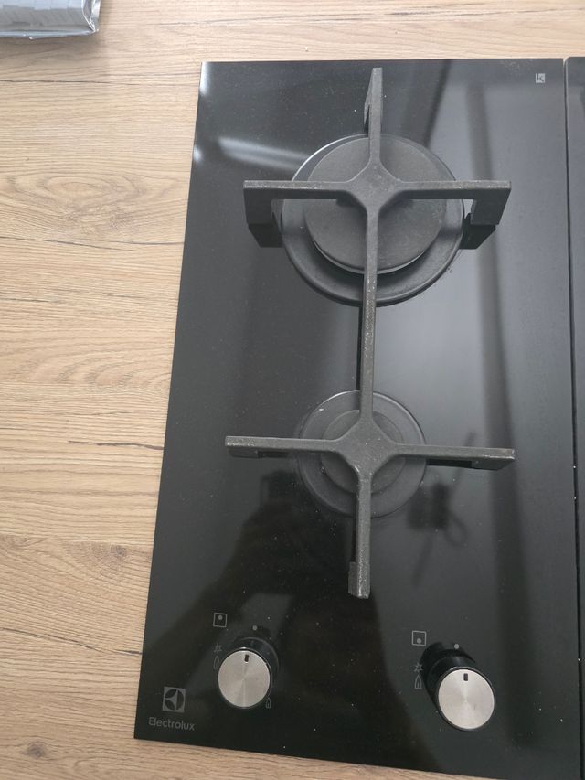 Piano cottura 2 fuochi gas - Vetroceramica nero