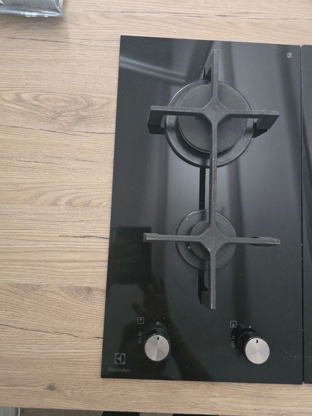 Piano cottura 2 fuochi gas - Vetroceramica nero