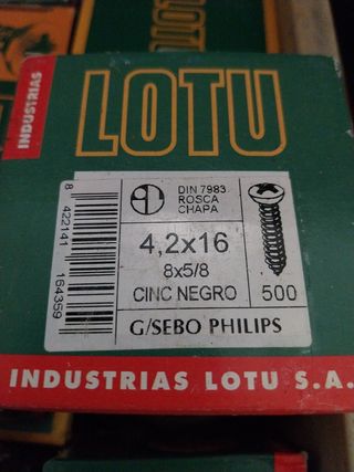 Tornillos Rosca Chapa