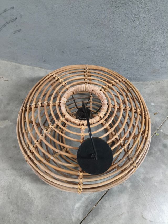 Lampada da soffitto Rattan Glob