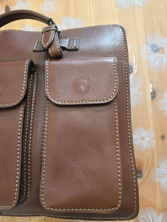 Borsa da lavoro  in cuoio marrone