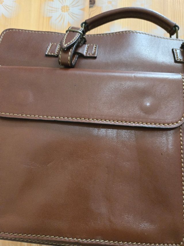 Borsa da lavoro  in cuoio marrone