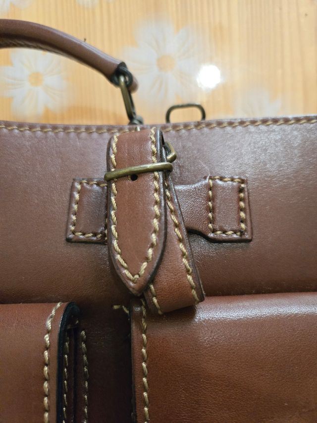 Borsa da lavoro  in cuoio marrone
