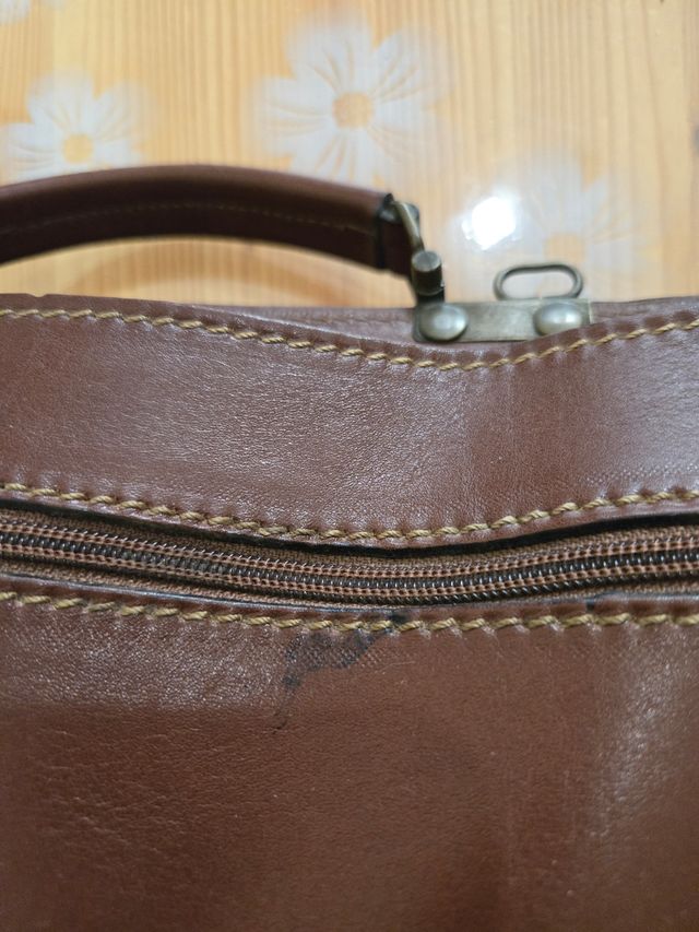 Borsa da lavoro  in cuoio marrone