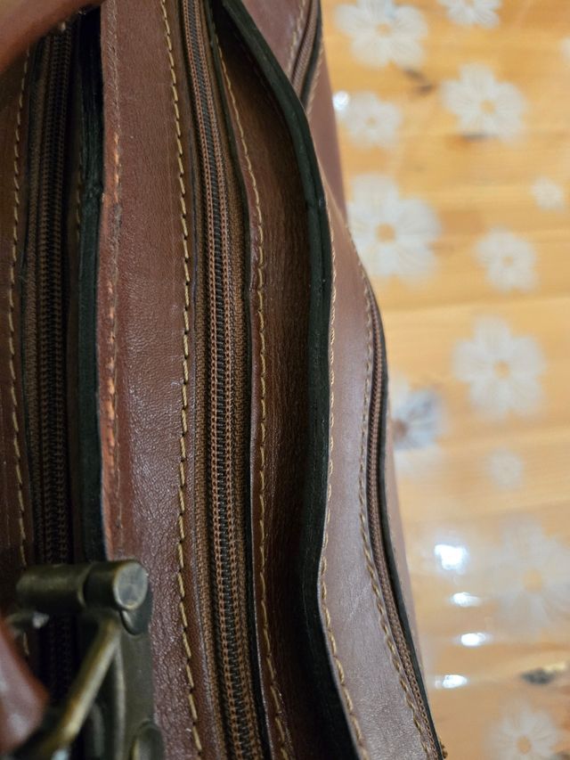 Borsa da lavoro  in cuoio marrone