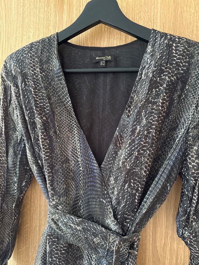 Vestido Massimo Dutti serpiente talla S
