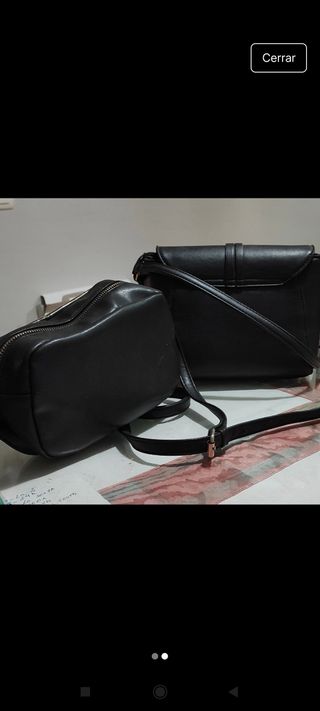 Lote de 2 bolsos negros - 5€ los dos
