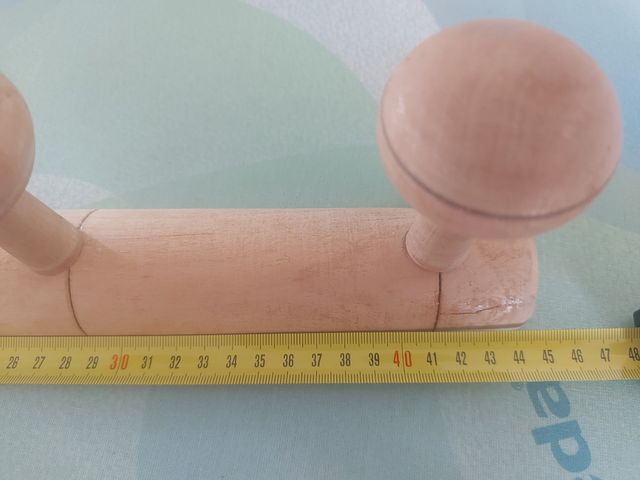 Perchero madera 5 ganchos