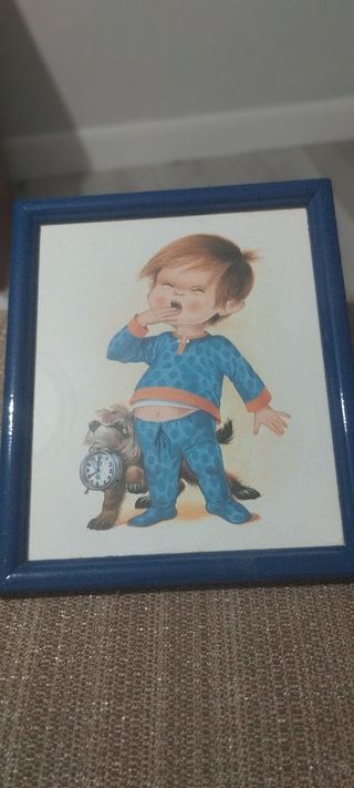 Cuadro niño durmiendo