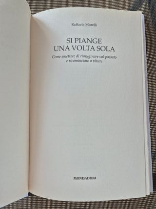SI PIANGE UNA VOLTA SOLA