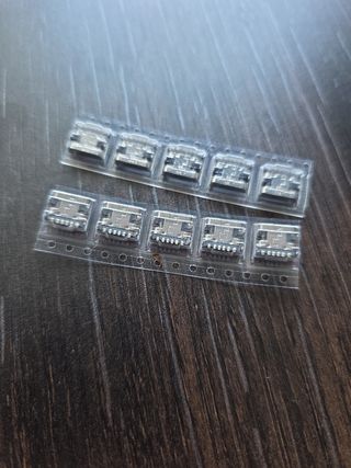 10 Conectores USB-C Hembra 6 Pines