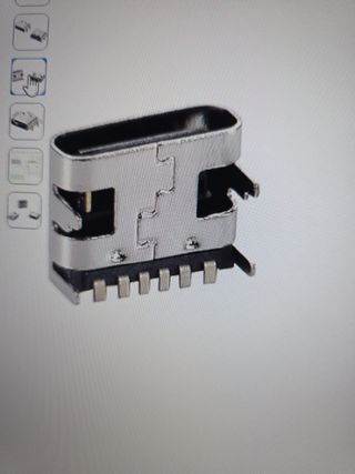 10 Conectores USB-C Hembra 6 Pines