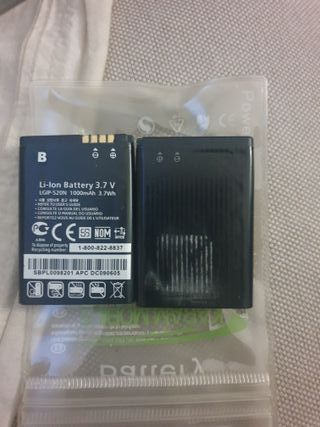 2 Baterías LG LGIP-520N 1000mAh