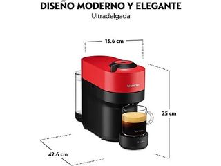 Cafetera Nespresso Vertuo Pop Roja
