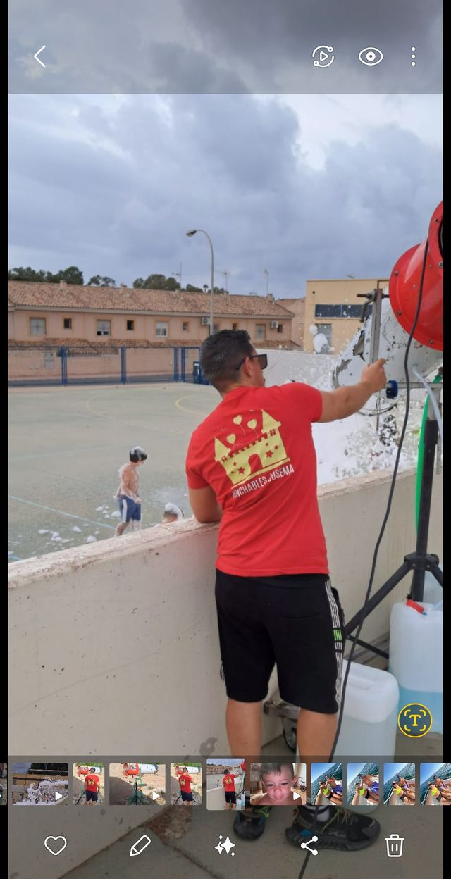 Espumógeno fiestas espuma