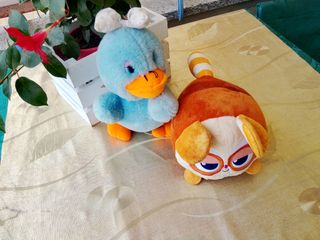 2 Peluche: Paperino & gattino