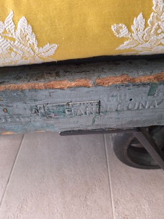 Carro industrial textil antiguo