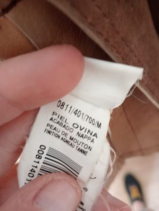 Chaqueta piel auténtica ZARA