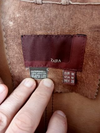 Chaqueta piel auténtica ZARA