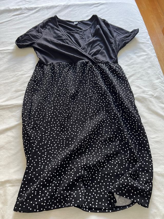 Vestido SHEIN premamá M - lunares