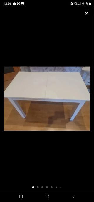 Mesa comedor extensible 120x70 a 160x 70