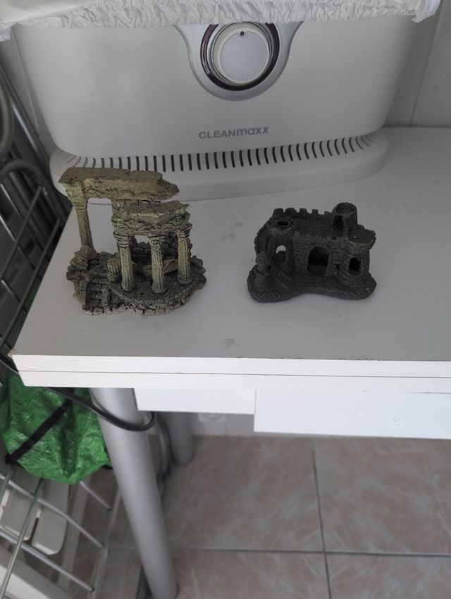 Adorno acuario: Castillo y Partenón