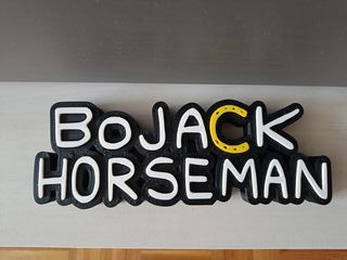 Letrero Bojack Horseman 3D