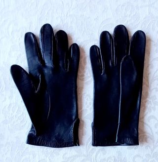 Guantes Piel Mujer Negro