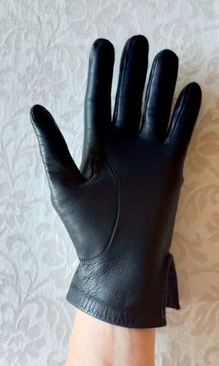 Guantes Piel Mujer Negro
