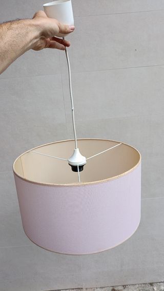 Lámpara colgante rosa