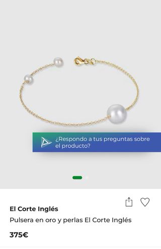 Pulsera oro perlas - El Corte Inglés