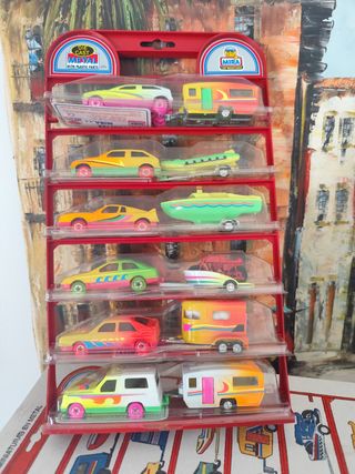 Carros Mira 1:64 - 12 6+6 miniaturas