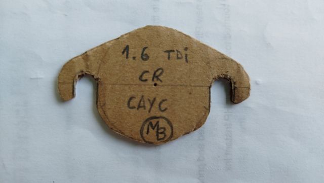 Chapa EGR 1.6 TDI CR