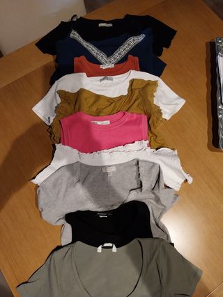 10 
Camisetas manga corta - varios colores