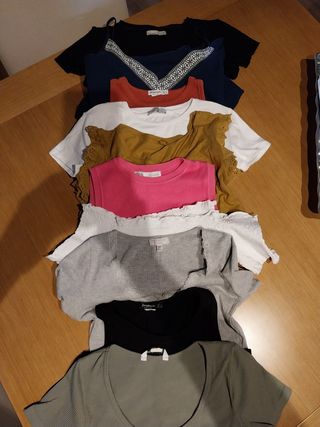 10 
Camisetas manga corta - varios colores