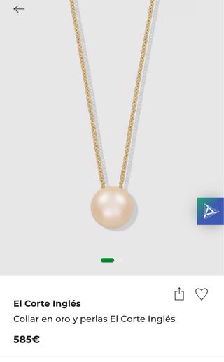 Collar perlas oro El Corte Inglés