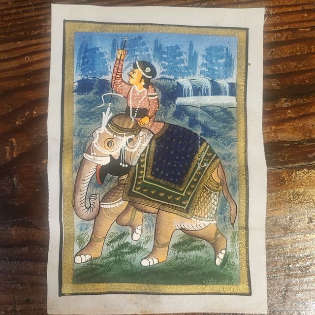 Dipinto miniatura dell'India .