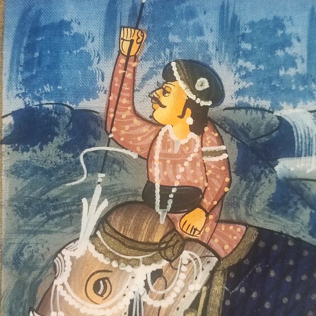 Dipinto miniatura dell'India .