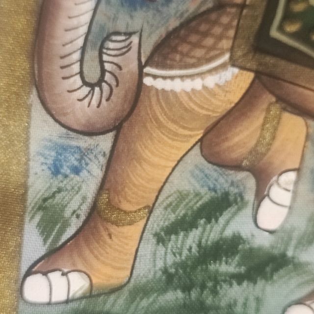 Dipinto miniatura dell'India .