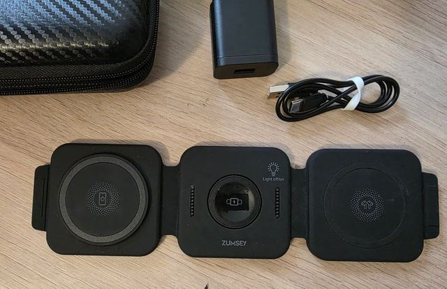 Cargador inalámbrico ZUMSEY 3 en 1 Apple