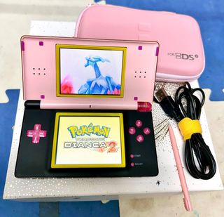 Nintendo DS Lite Rosa&Nero-Giallo con Giochi
