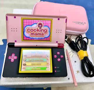 Nintendo DS Lite Rosa&Nero-Giallo con Giochi