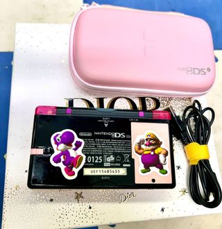Nintendo DS Lite Rosa&Nero-Giallo con Giochi