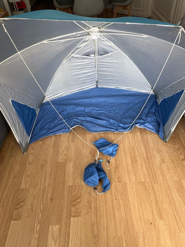 REFUGIO Sombrilla playa  - Azul , UV PROTECTOR